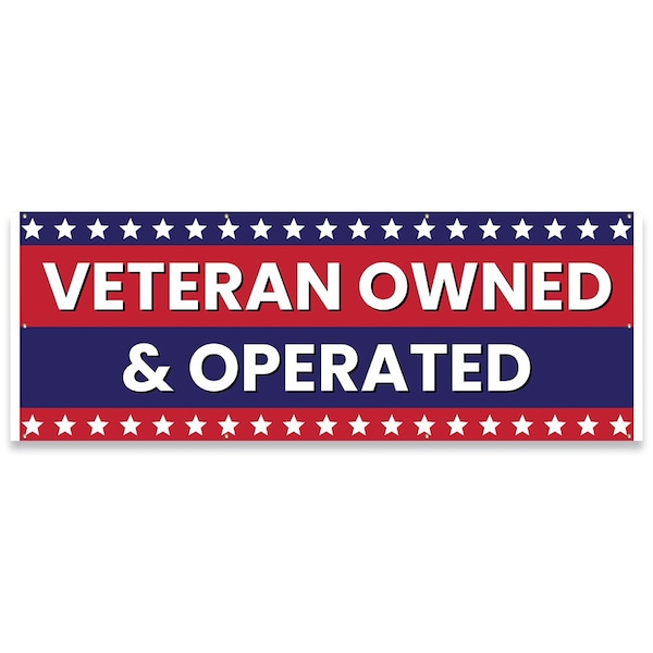 Signmission Veteran Owned & Operated Banner Concession Stand Food Truck Single Sided B-96-30175 - main